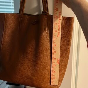 Stunning Alll Leather Brown Shopper with Suede inside. New without tags ( NWOT)